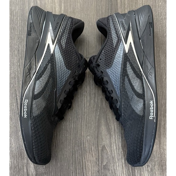 Men\'s 7 Reebok Nano X3 Core Black Pewter Shoes Sneakers Cross Train Women\'s 8.5